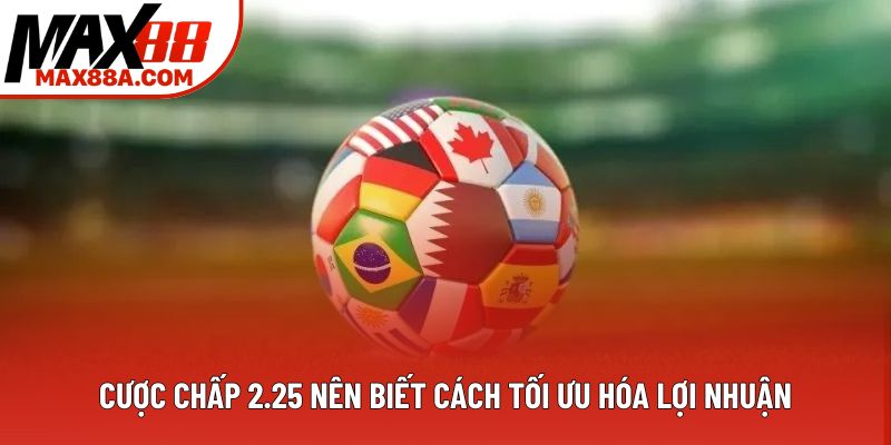 Cược chấp 2.25 nên biết cách tối ưu hóa lợi nhuận Cược chấp 2.25 nên biết cách tối ưu hóa lợi nhuận