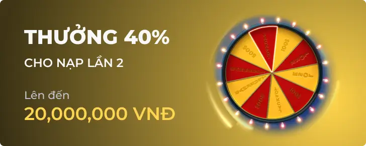 khuyến mãi nạp 40%
